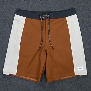 Katin OTG Archer Swim Trunks Boys 26 Brown No Liner Stretch Board Shorts Hybrid